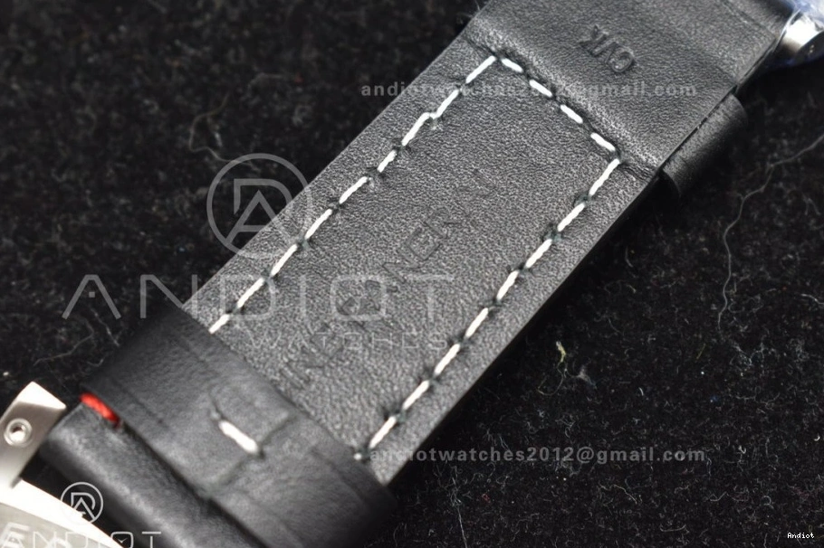 PAM732 Best Leather Green Brown  Dial Dark Edition P9010 1:1 on TTF Strap 0317